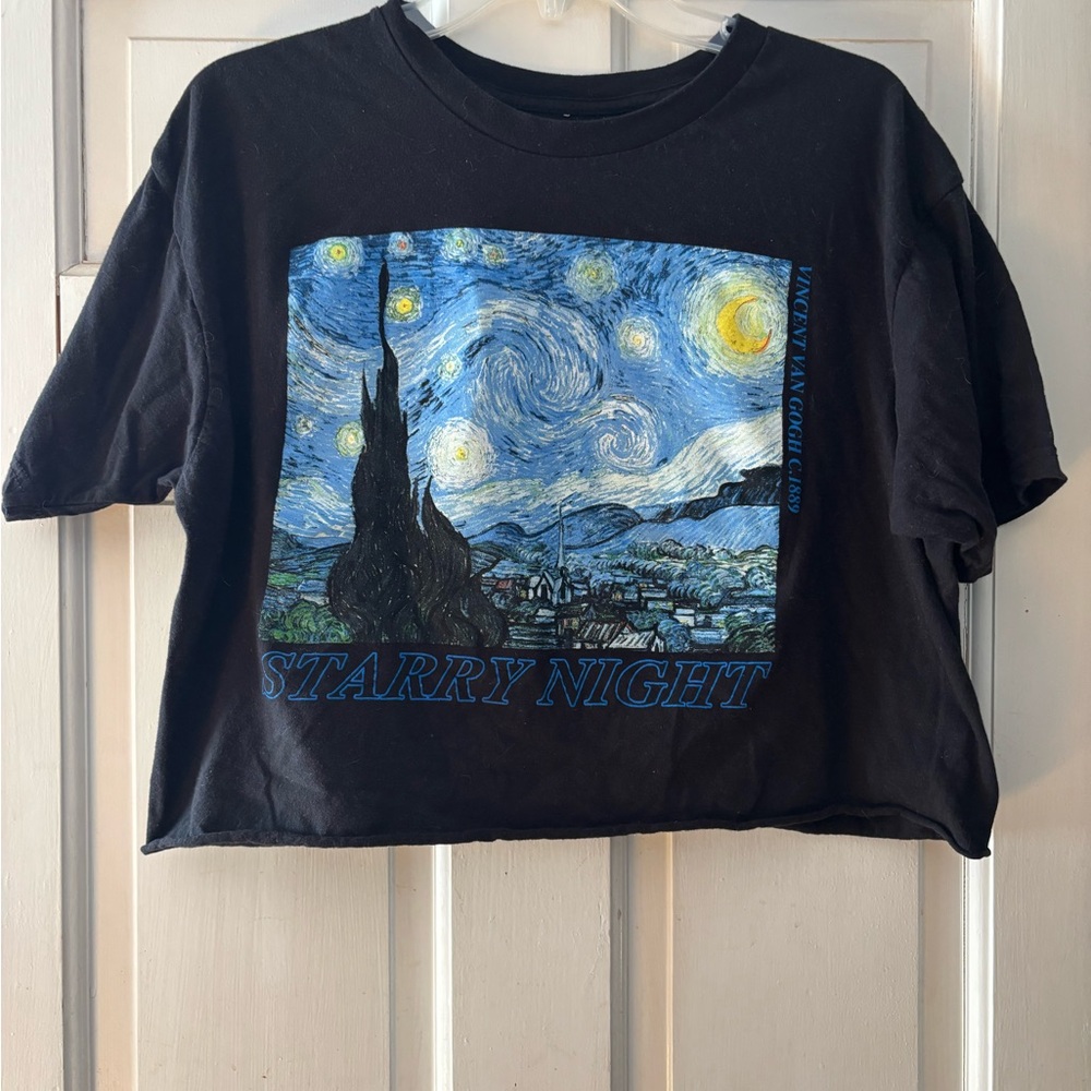 Vincent Van Gogh cropped tee